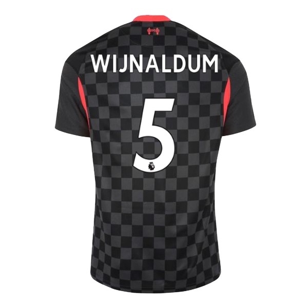 Camiseta Liverpool NO.5 Wijnaldum Tercera Equipación 2020-2021 Negro